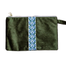 Velvet Clutch - Olive - Bayyāra