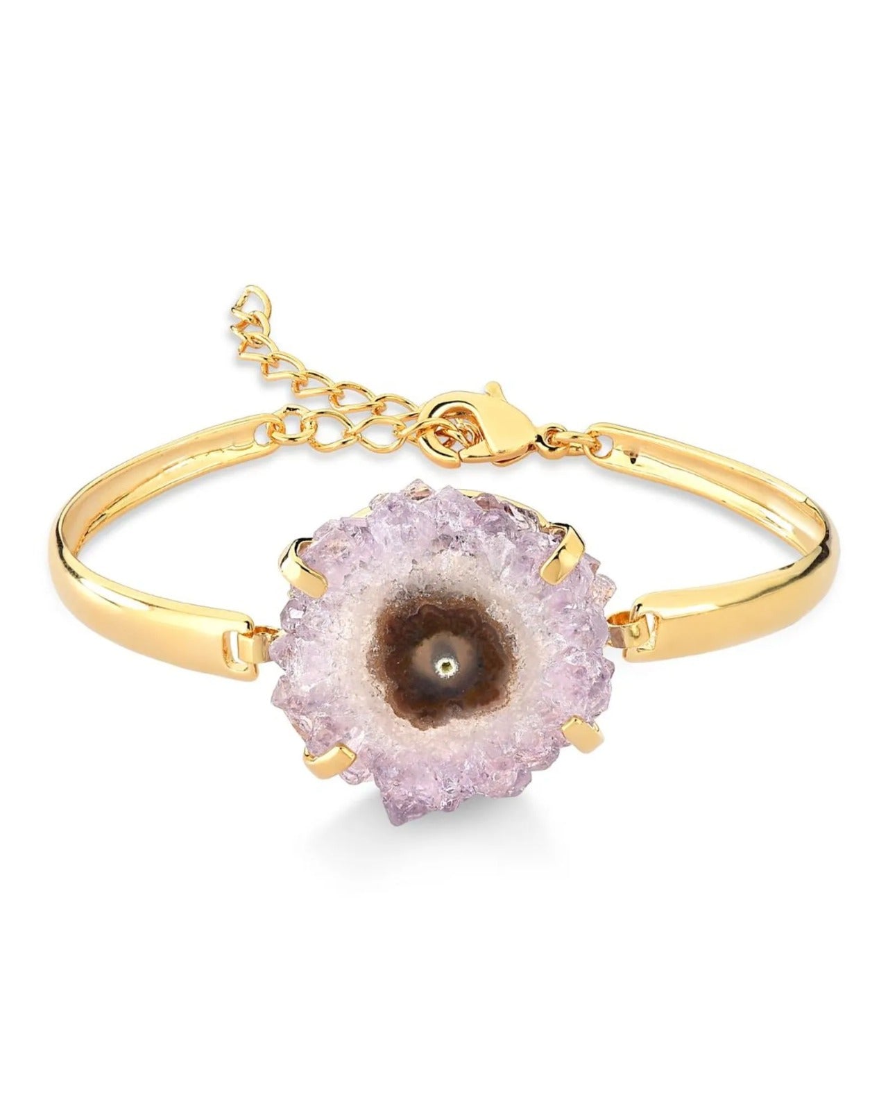 Amethyst geode bracelet