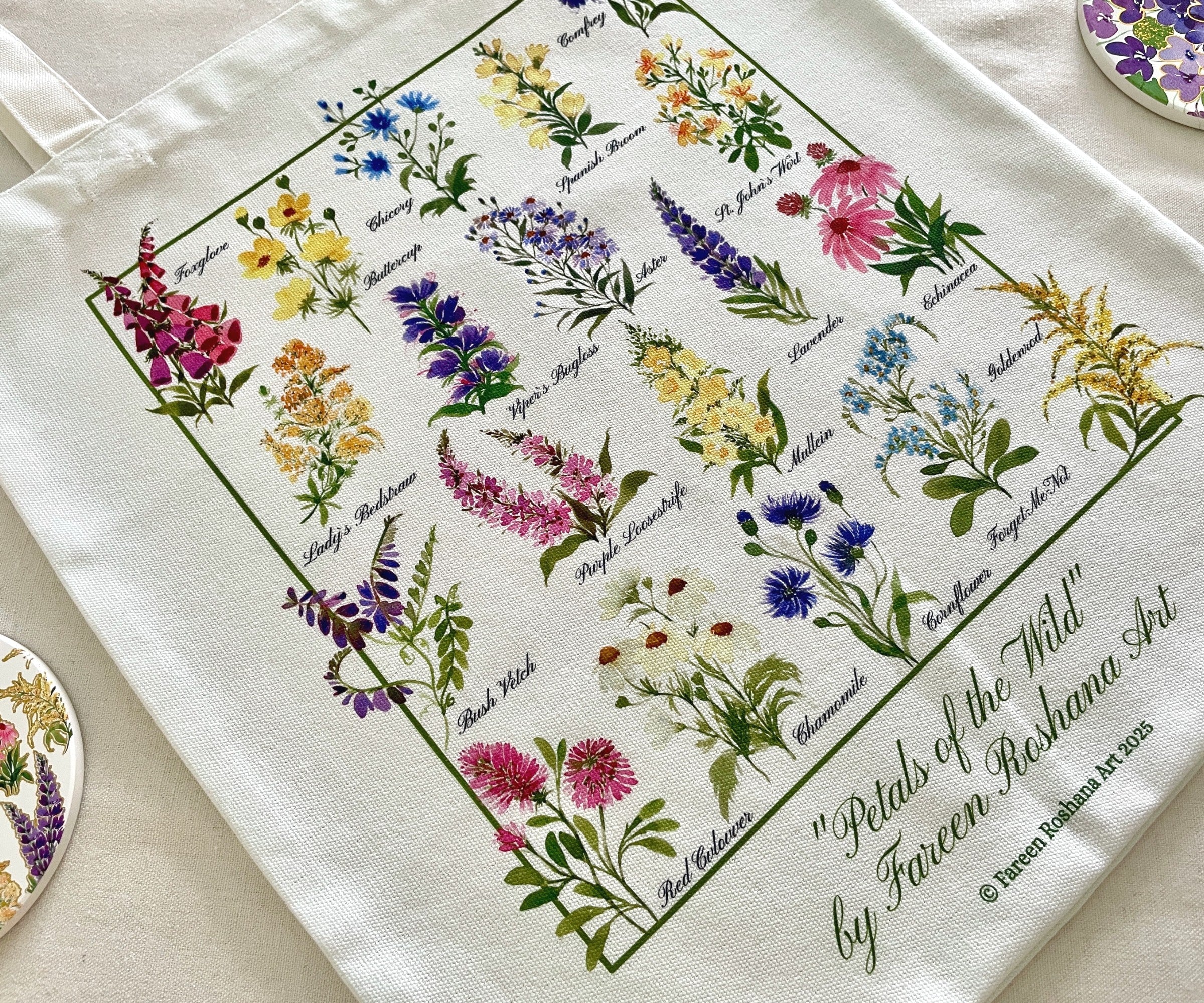 Petals of the Wild - 100% Cotton Canvas Tote Bag