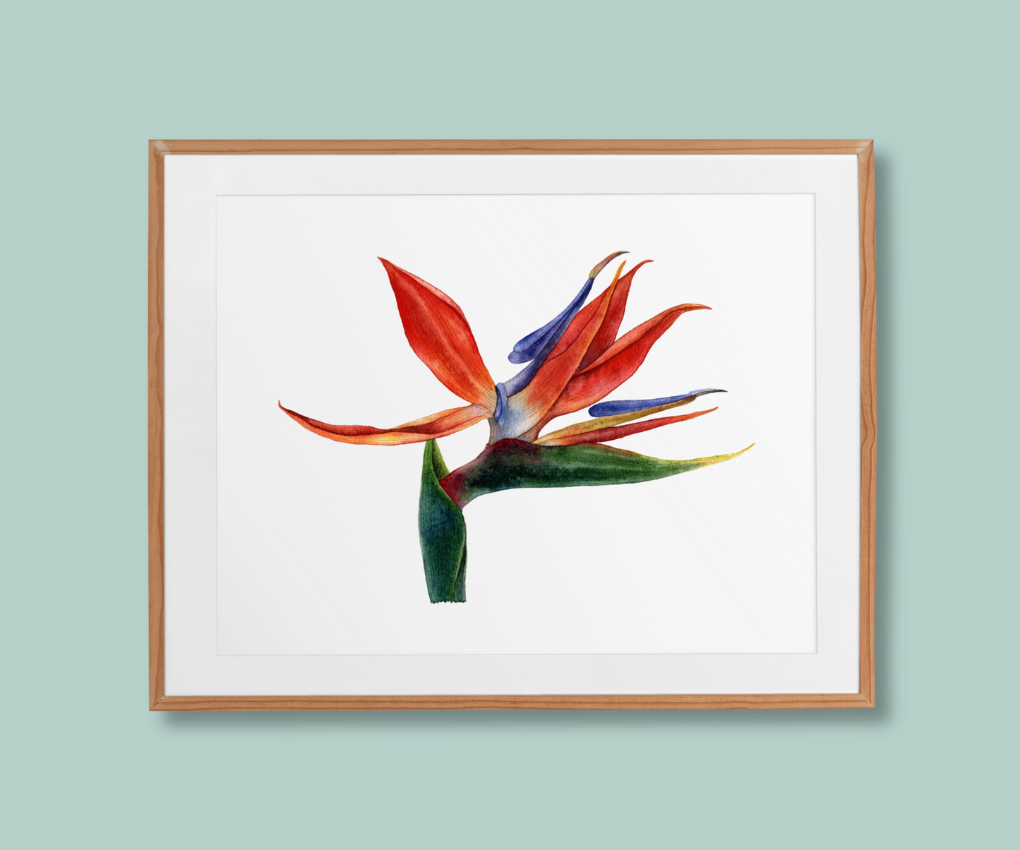 "The Bird of Paradise in Bliss" The Bird of Paradise Art Print