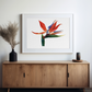 "The Bird of Paradise in Bliss" The Bird of Paradise Art Print on the Wall