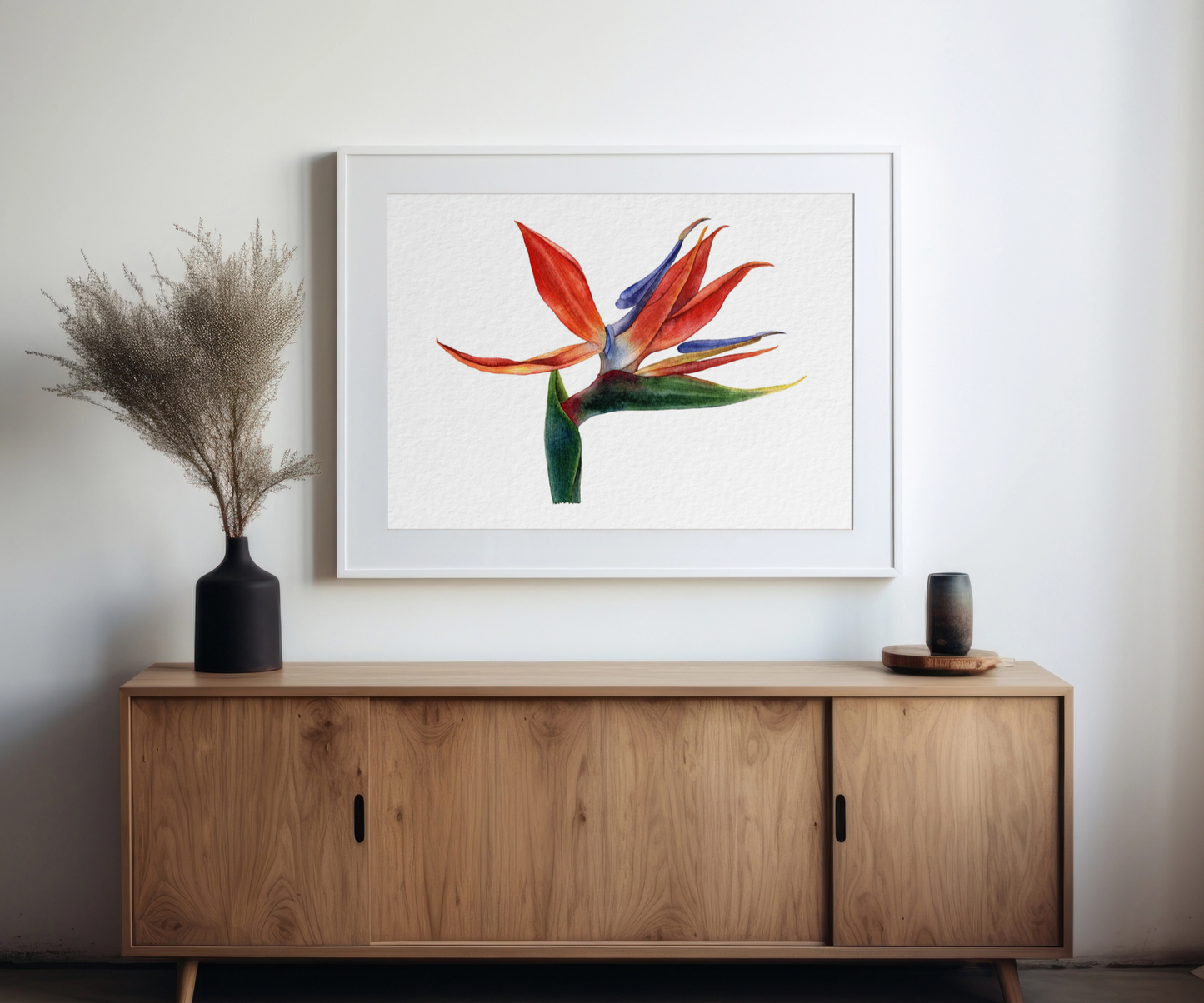 "The Bird of Paradise in Bliss" The Bird of Paradise Art Print on the Wall