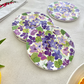 Wild Violet Dreams - Set of Four Ceramic Tea Coasters