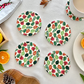 Seasonal Symphony - Set of Four Ceramic Tea Coasters