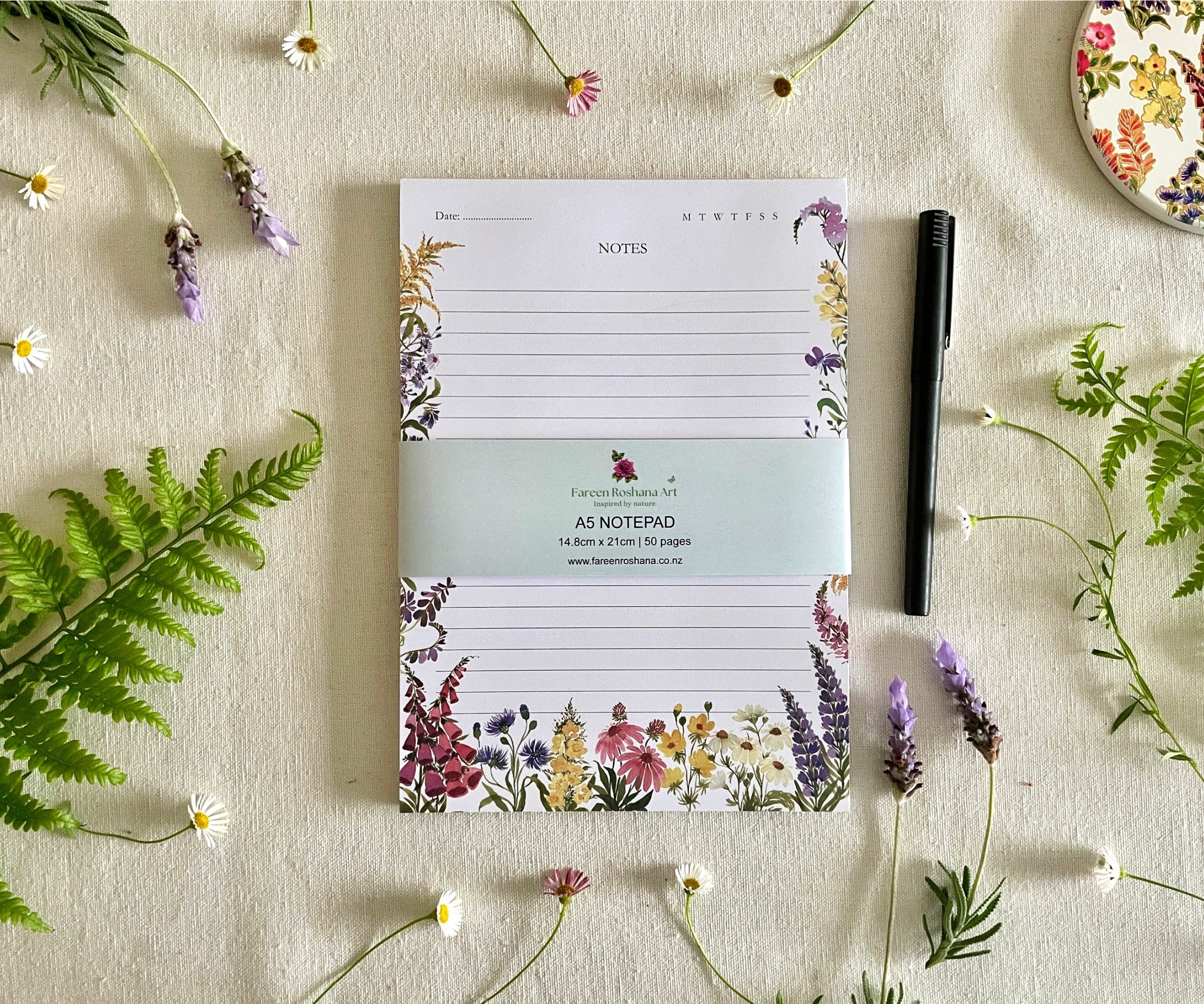 Petals of the Wild - A5 Notepad