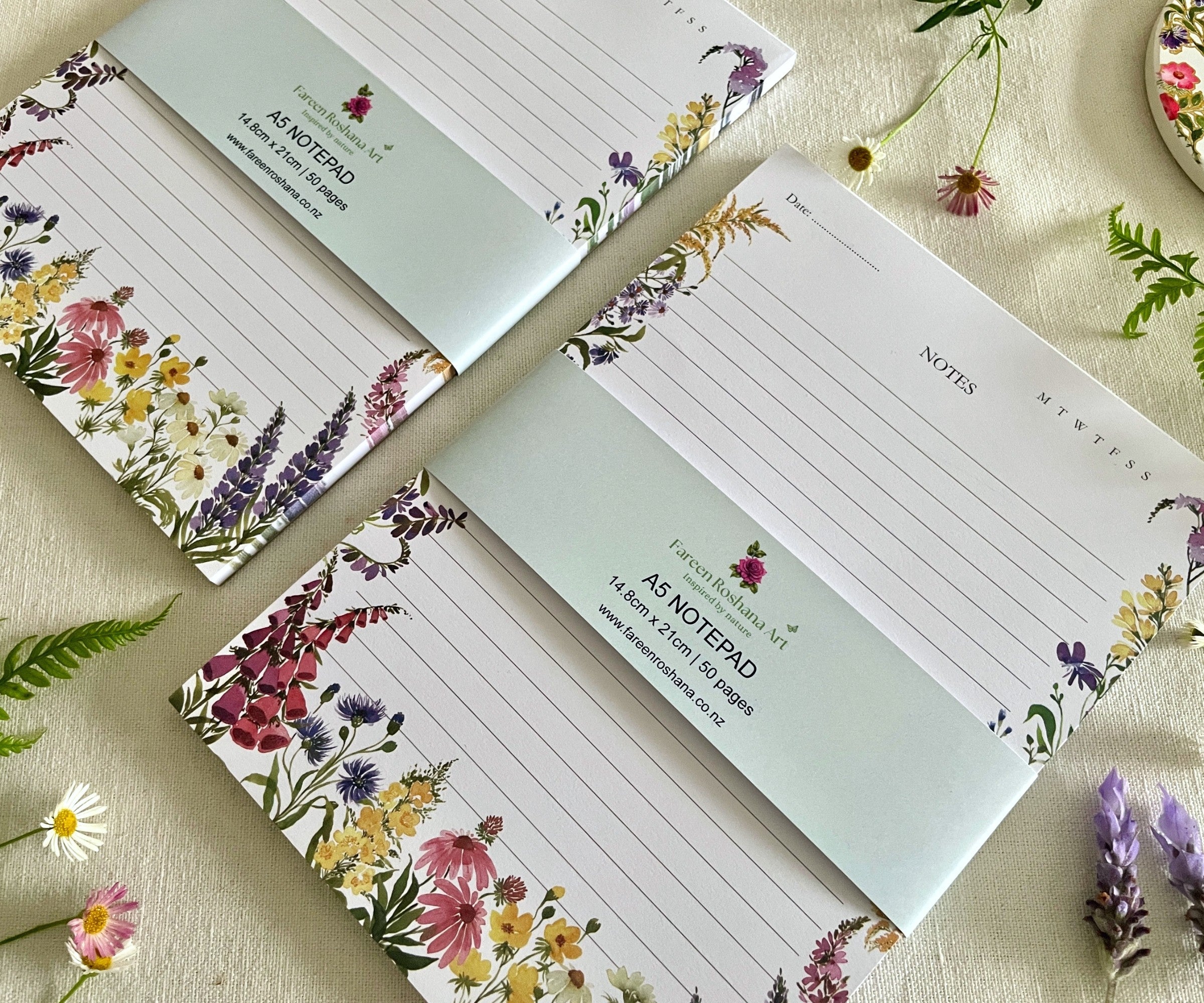 Petals of the Wild - A5 Notepad