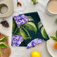 Whispers of Hydrangea Tea Towel on the Table