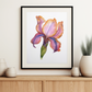 ”Dream in Bloom” Iris Flower Art Print on the Wall