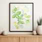 Chromatic Harmony Autumnal Leaf Branch Art Print on the Wall