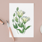 Lisianthus Flowers Greeting Card Mock Up