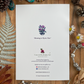 Mystical Purple Flowers Greeting Card Back