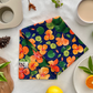 Nasturtium Dreams Tea Towel on the Table