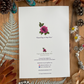 Rose Flower Greeting Card Back