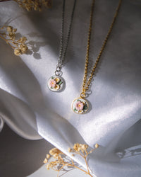 Blush & Ivory Bouquet Necklace