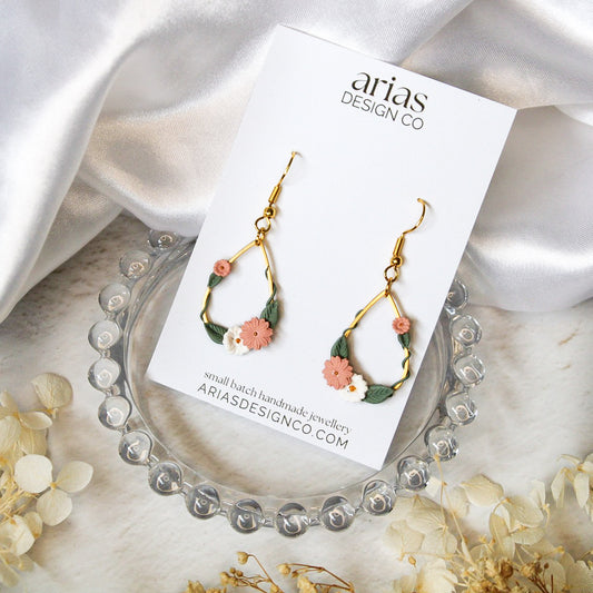 IVY Droplet Earrings - Peach