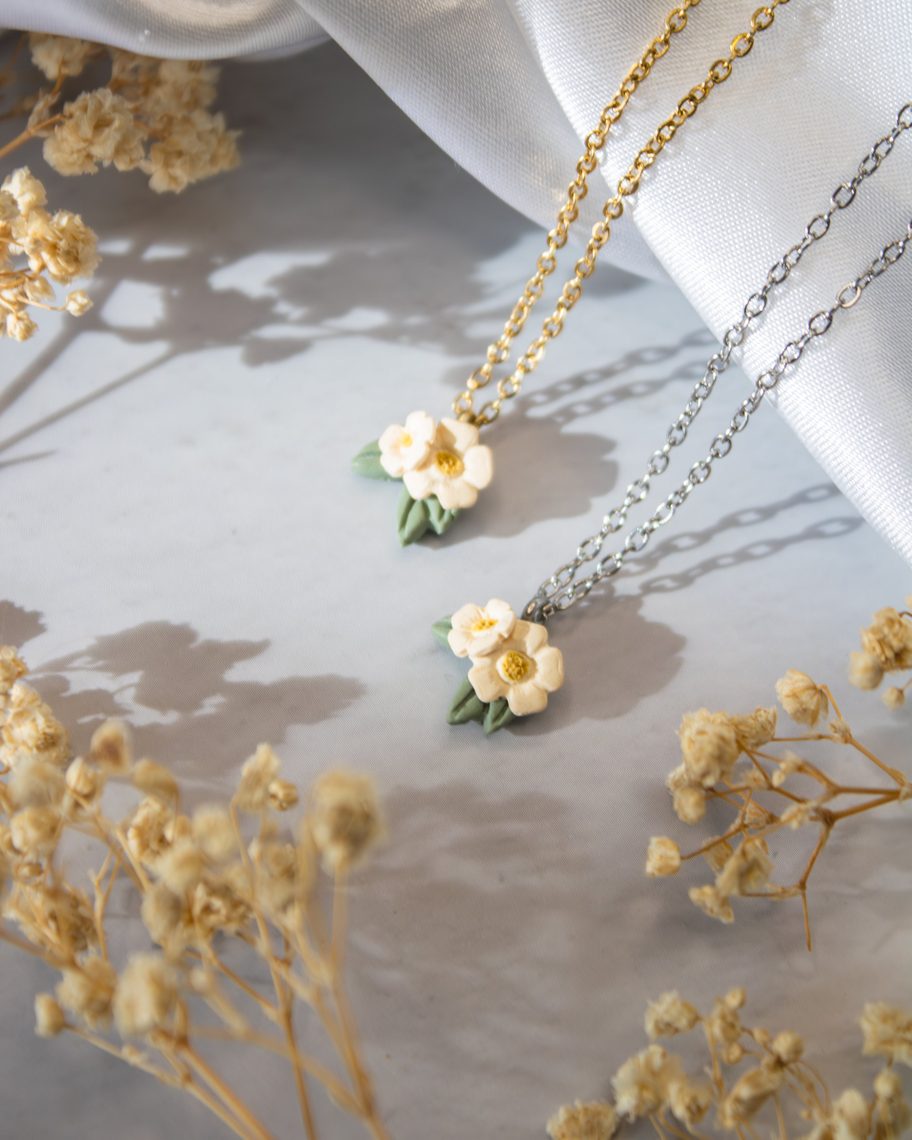 Ivory Flower Necklace