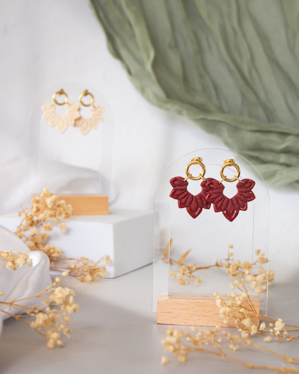 Cherry Sunburst Earrings