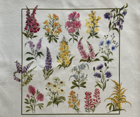 Petals of the Wild Natural 100% Cotton Canvas Tote Bag Design