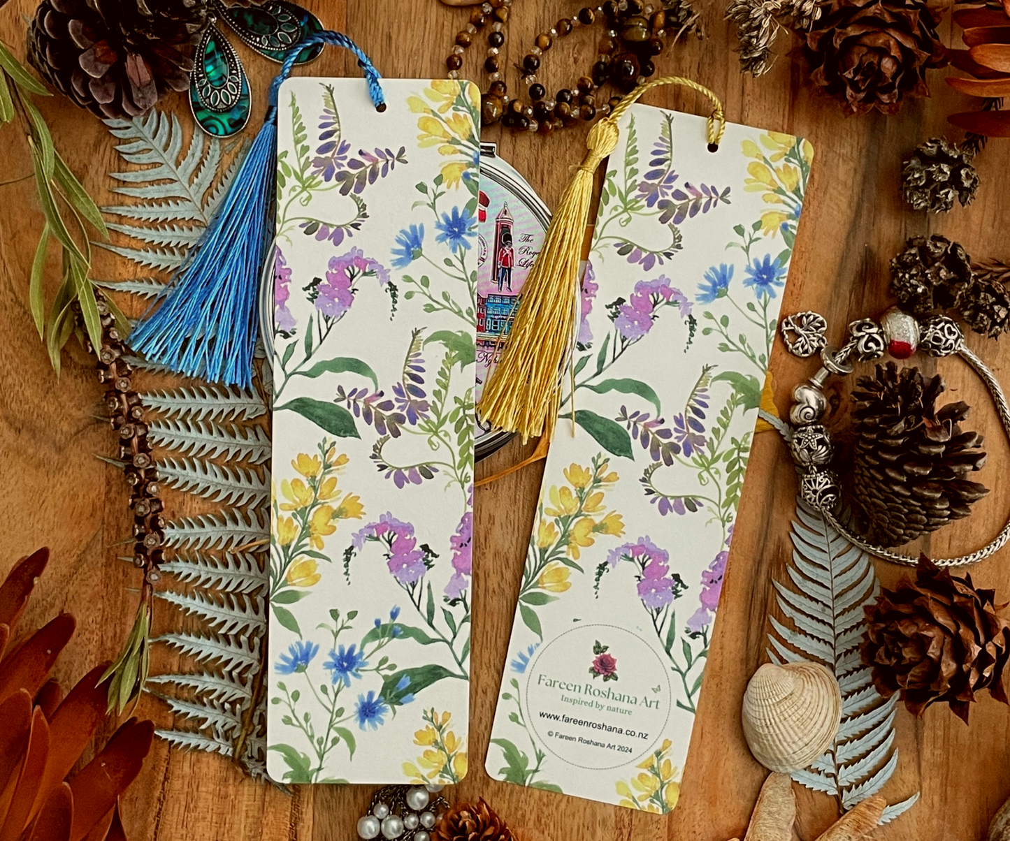 Wildflower Harmony Bookmark Design 03 Front Back