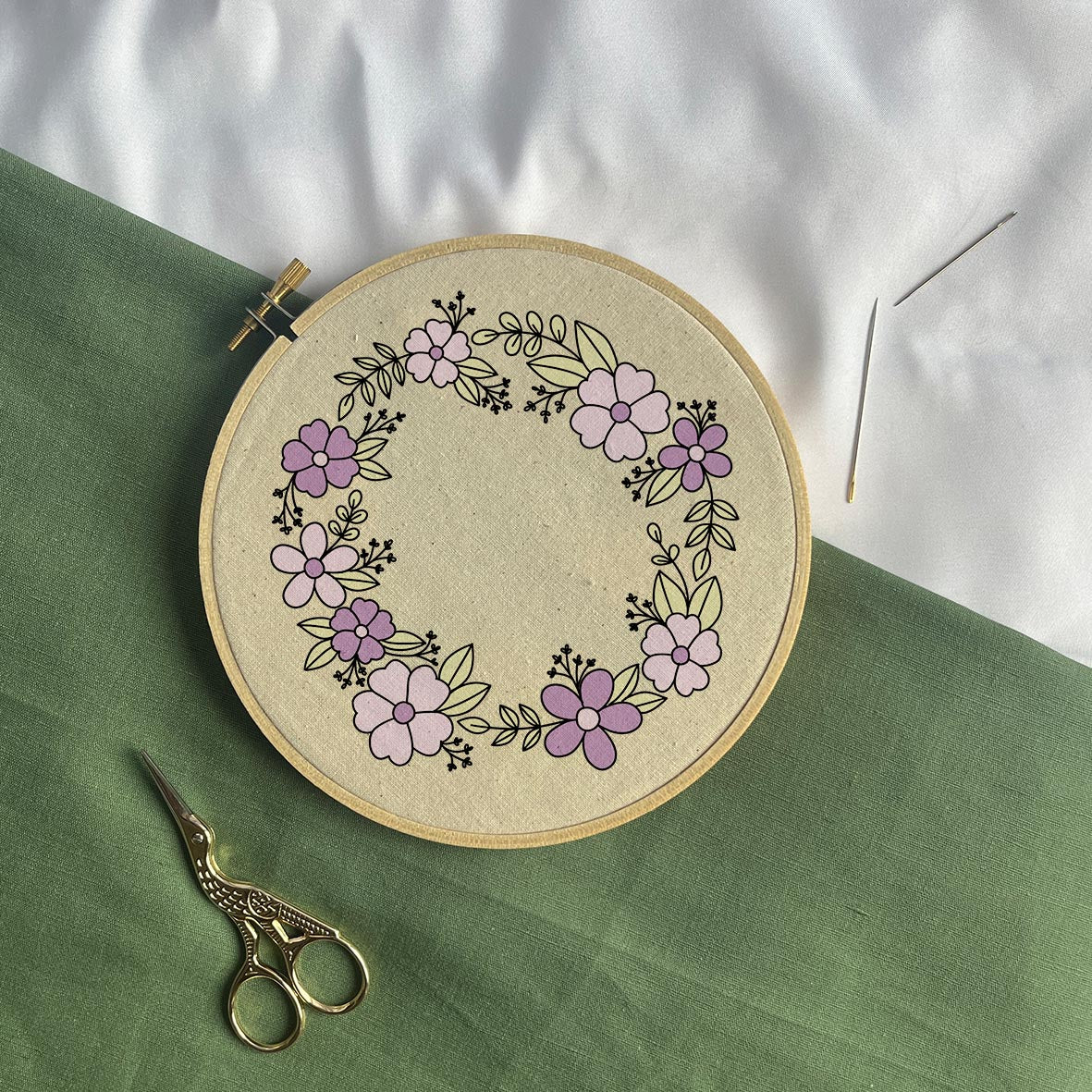 The Wreath DIY Embroidery Kit