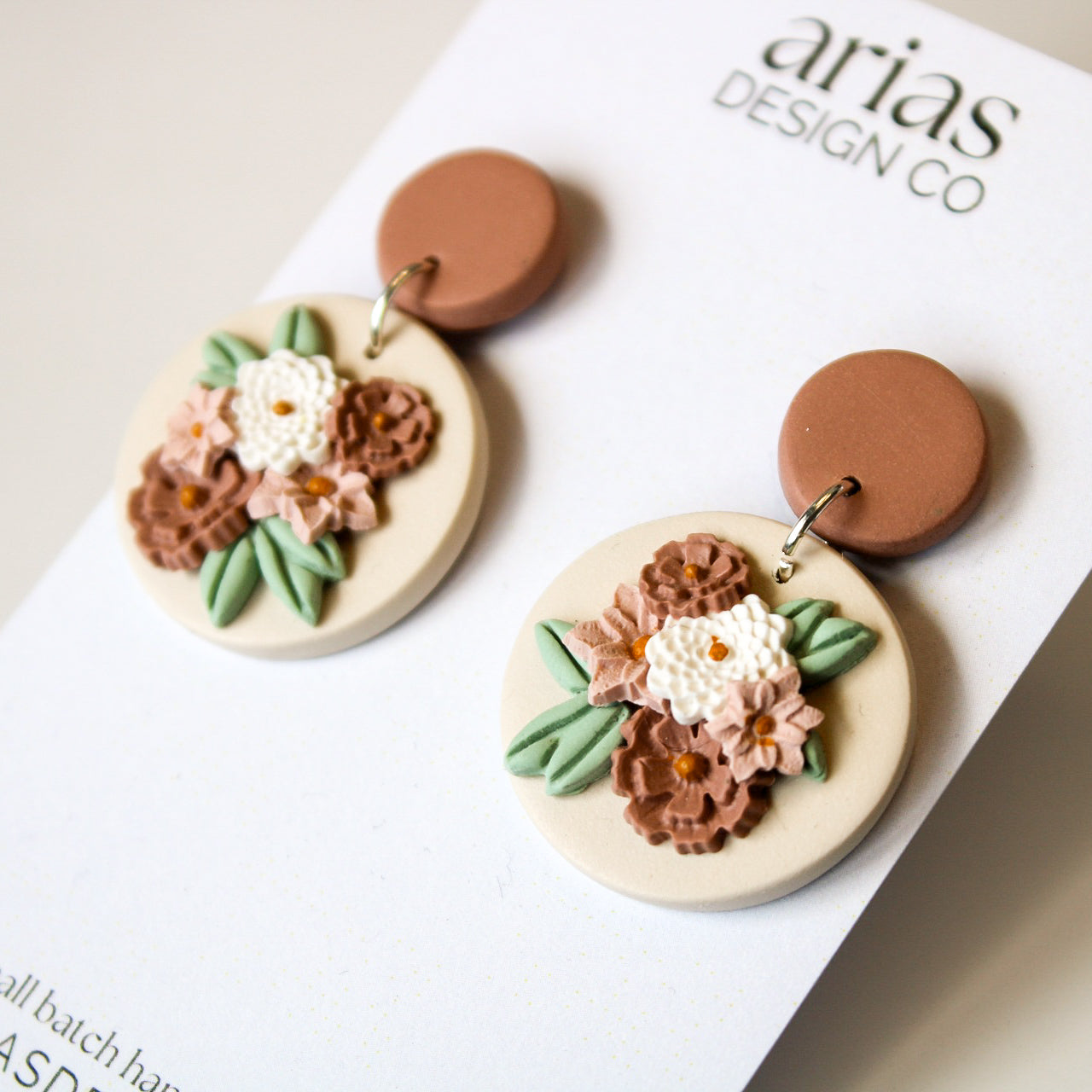 Wildflower Bouquet Earrings - Blush